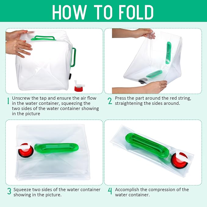 Reallnaive 3 Pcs Collapsible Water Container - Image 4