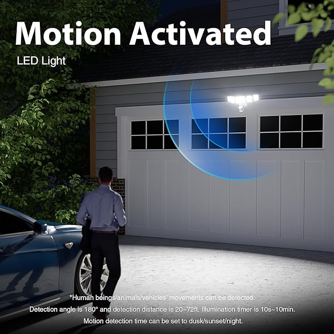 Onforu 150W 15000LM LED Security Lights Motion Sensor Outdoor, Dusk to Dawn - Image 5