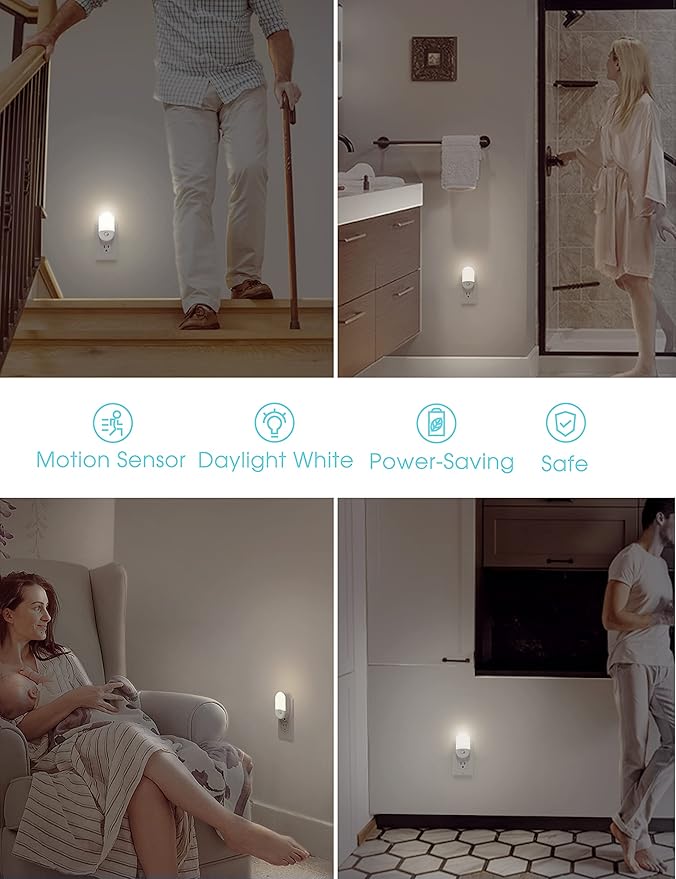 L LOHAS LED Motion Sensor Night Light, Motion Activated Night Light, Daylight - Image 7