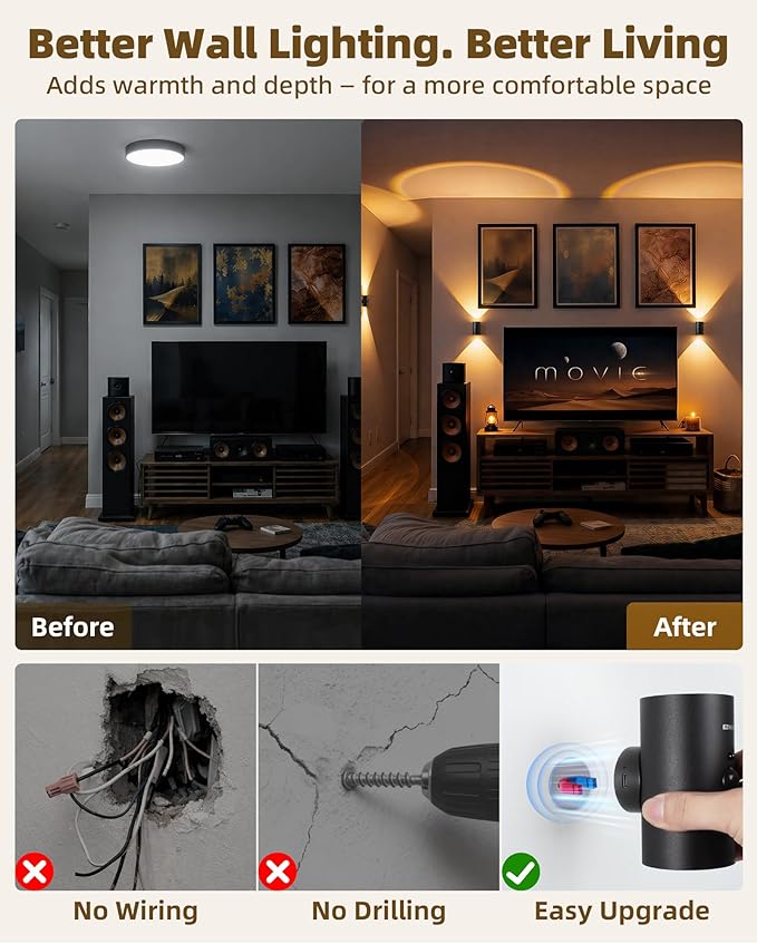 EZVALO Motion Sensor Wall Sconce - Image 2