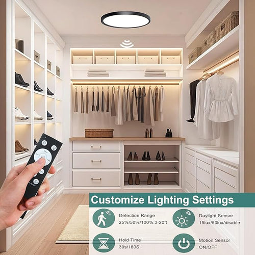 12 Inch Motion Sensor Ceiling Light Indoor, Motion Sensor Fixture Indoor - Image 2