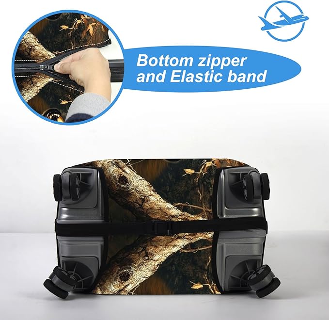 Luggage Cover Protector for 26-28 Inch Suitcases, TSA Approved Elastic Travel - Image 5