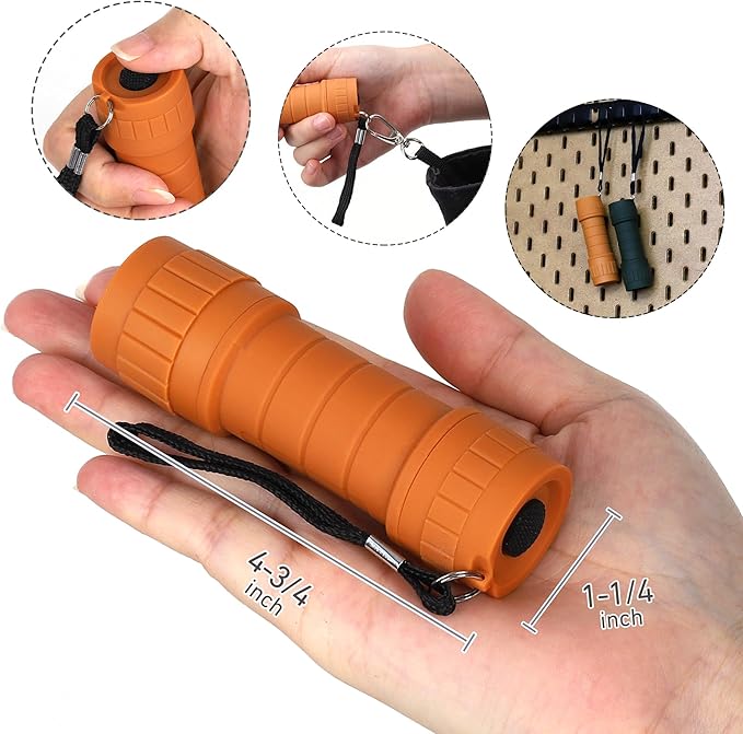 6-Pack Small Flashlights Set, Super Bright 100 Lumen LED Flashlight Pack - Image 7