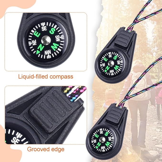 25 Pack Compass for Kids Mini Compasses Bulk Kids Toy Compass for Party - Image 2