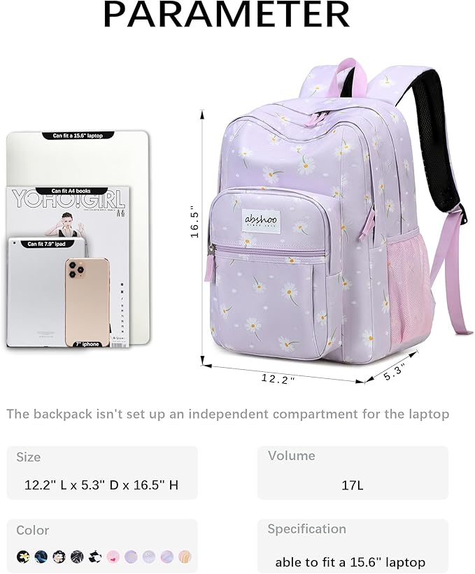 abshoo Classical Basic Travel Backpack - Image 6