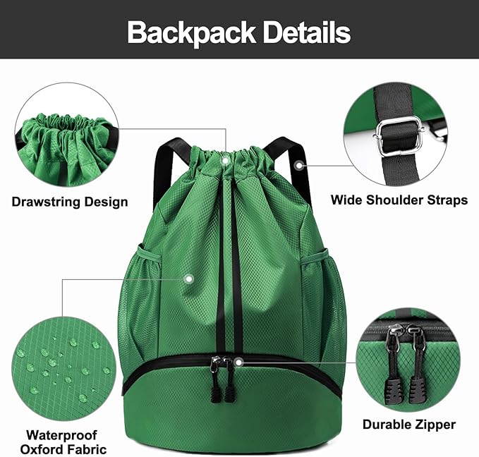 Hoedia Sports Drawstring Backpack - Image 5