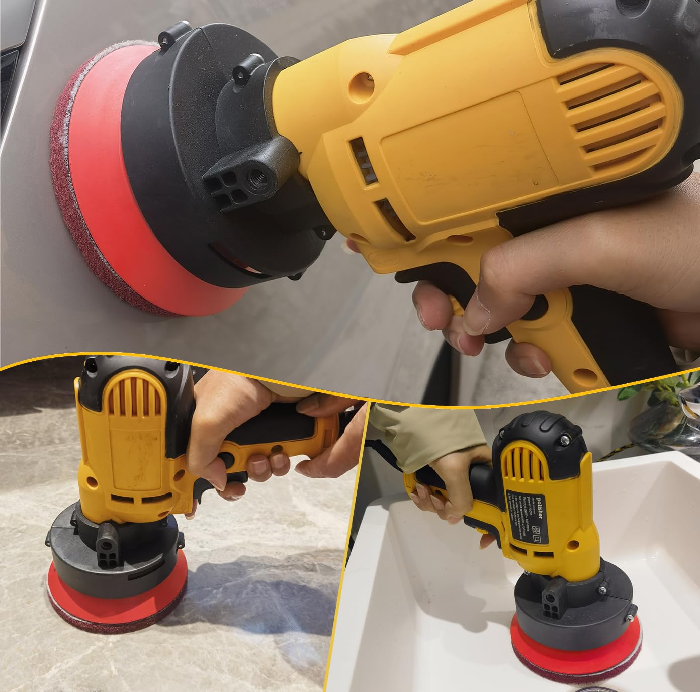 15 PCS 5 Inch Hoop and Loop Multipurpose Scrubber Scouring Pads - Flocking Scuff Pads, 400 800 2000 Grits Conditioning Discs Polishing Pads for Furniture Automotive Cleaning, Rust Removal