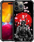 for iPhone 15 Pro Case, Sakura Japanese Samurai Pattern Graphic Design Girl Boy by FKBRCL4U