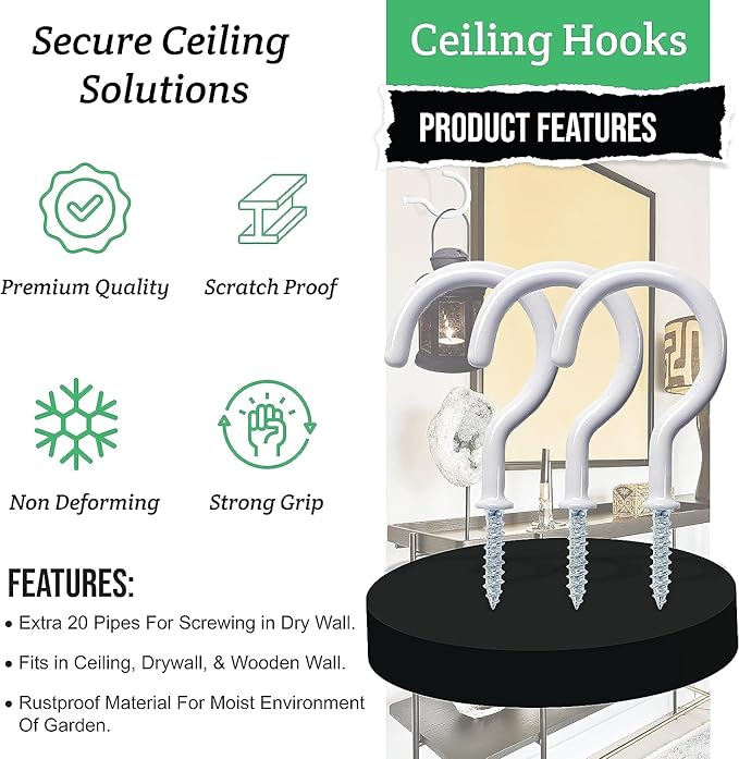 10 Pcs Ceiling Hooks for Hanging Plants - Image 4