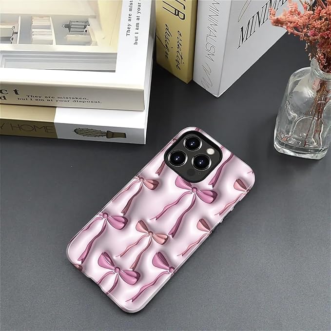 for iPhone 11 Pro Case, HL2 Abstract Ribbons Bows Hybrid 2 Layer Hard Shell - Image 5