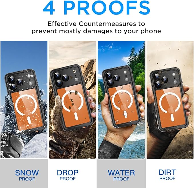 AICase for iPhone 17 Pro Case Waterproof Clear - Image 3