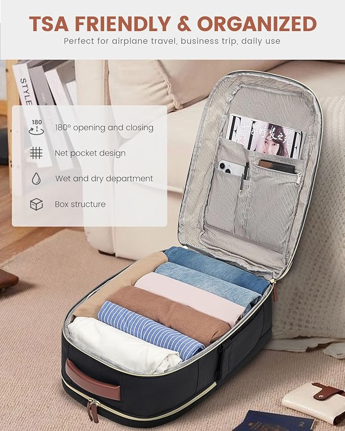 LOVEVOOK Travel Backpack For Women Flight Approved, 50L Carry on Backpack for - Image 5