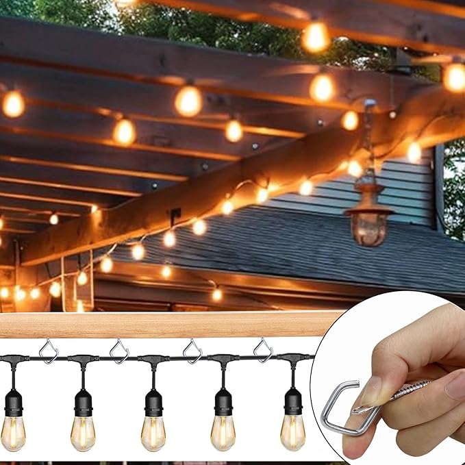 15 Pcs Silver Eye Hooks Screw Heavy Duty, Ceiling Hooks - Image 4
