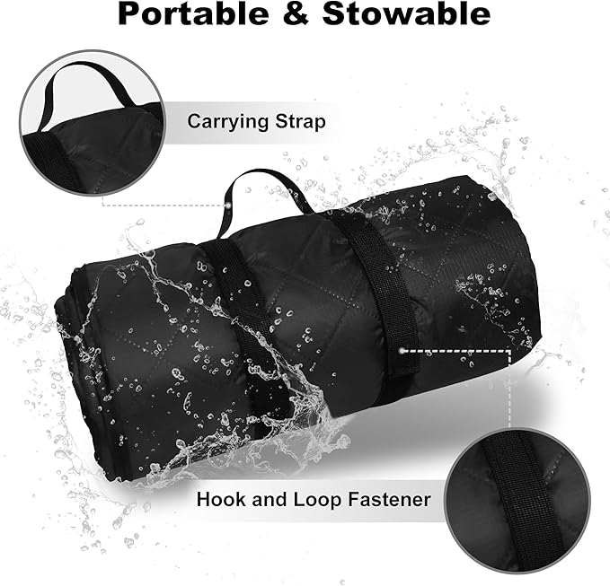 Waterproof Outdoor Blanket 82”X 55” Packable, Stadium Blankets - Image 5