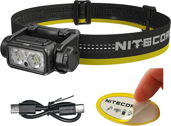 Nitecore NU45 1700 Lumen Headlamp, USB-C Rechargeable Fast Charging, Long by NITECORE