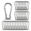 Carabiner Clip Hooks, Galvanized Iron Spring Snap Hook Fits Camping Hiking by KINLINK