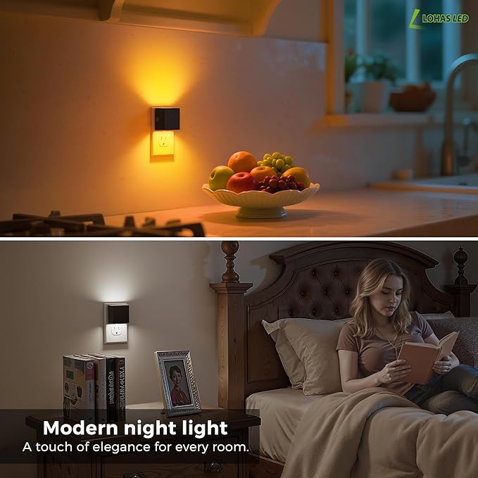 L LOHAS LED Night Lights Plug into Wall, Plug in Night Light - Image 4