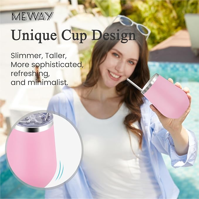 MEWAY 12oz Insulated Wine Tumbler - Image 4