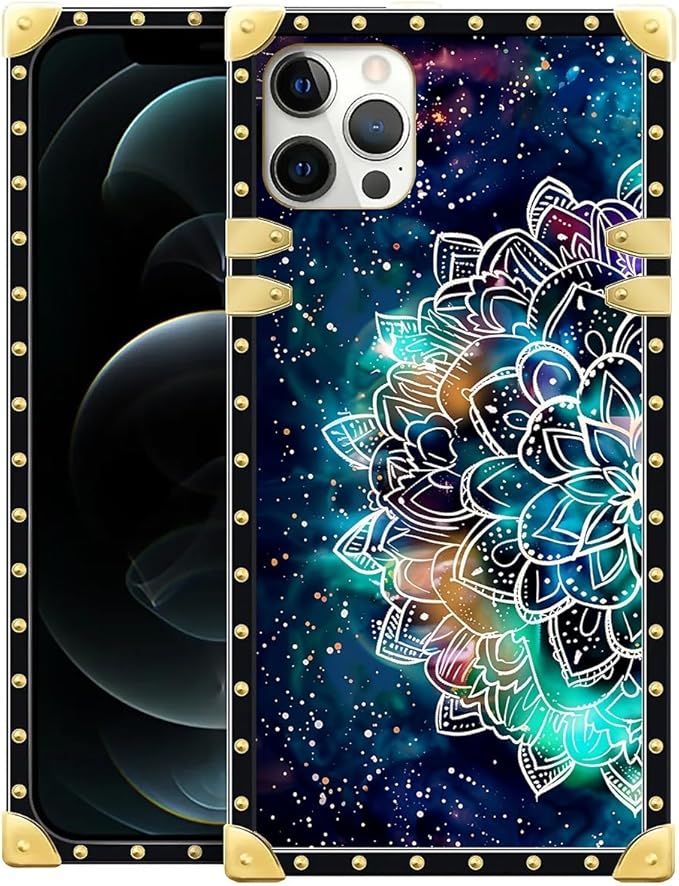 Compatible with iPhone 11 Pro Max Case, Starry Sky Colourful Mandala Luxury by Unknown