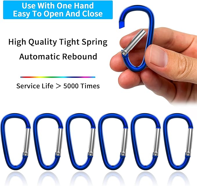 30PCS Aluminum Carabiner Clips - Image 3