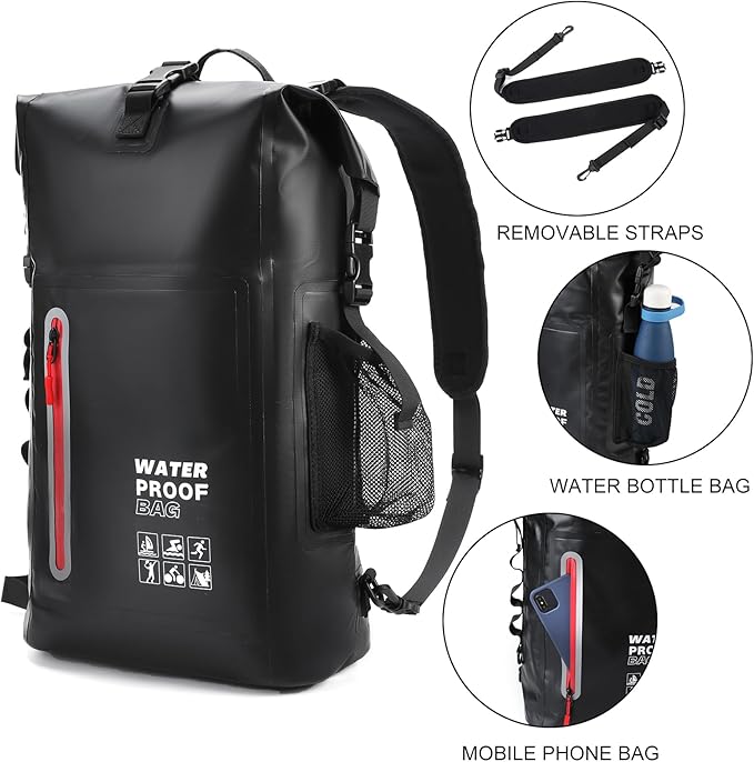 Waterproof Backpack, Waterproof Backpack That Can Float, Suitable - Image 7