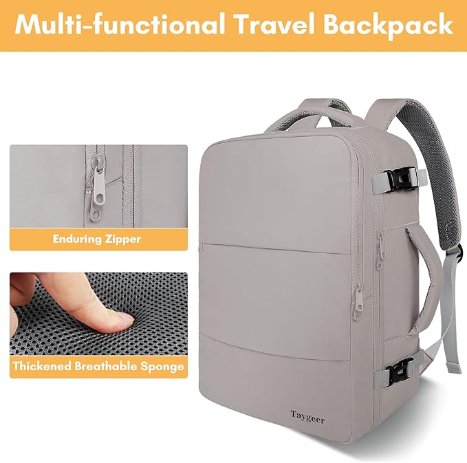 Taygeer Laptop Backpack Purse for Women, Backpack for College Essentials - Image 8