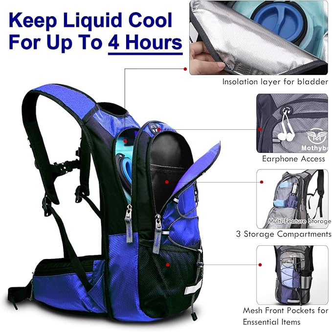 Mothybot Insulated Hydration Backpack Pack - Image 3