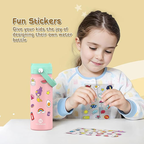 18oz Kids Water Bottle, Insulated Water Bottles - Image 2