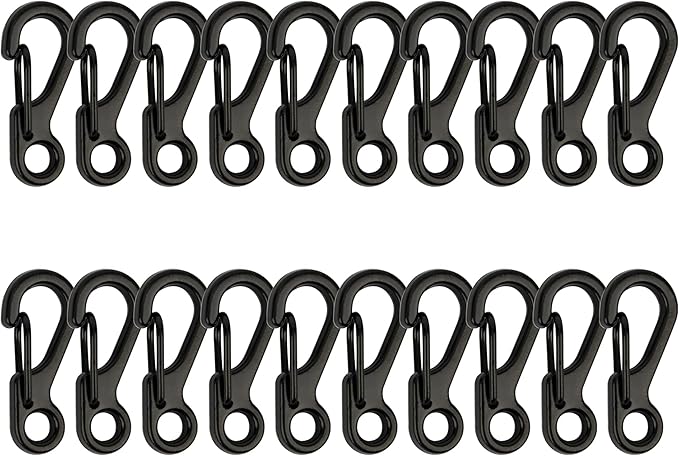 SWATOM Small Mini Carabiner Clip Tiny Spring Snap Hook Keychains Micro by SWATOM