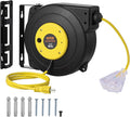 VEVOR Retractable Extension Cord Reel, 45 FT, Heavy Duty 12AWG/3C SJTOW by VEVOR