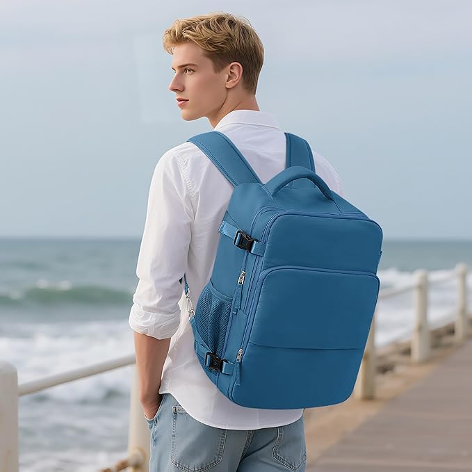 Sinaliy Travel laptop Backpack for Men Women, Personal Item Size Flight Approved - Image 2