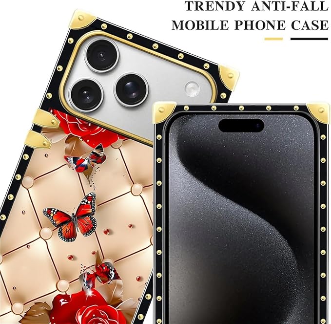 For iPhone 17 Pro Max Case Luxury Golden Decoration - Image 4