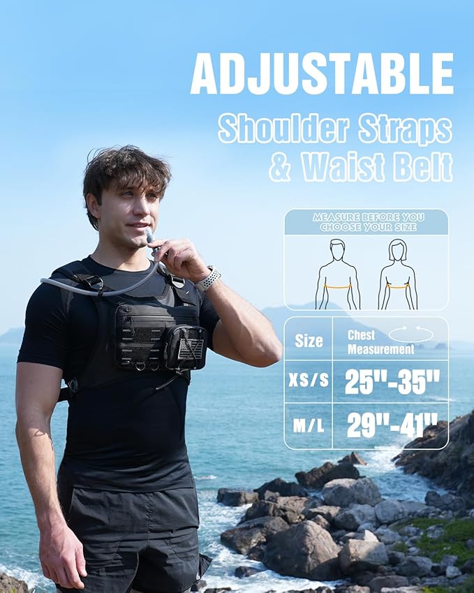 Zelvot Running Vest with 2L Water Bladder, Hydration Backpack, U.S. Original - Image 4
