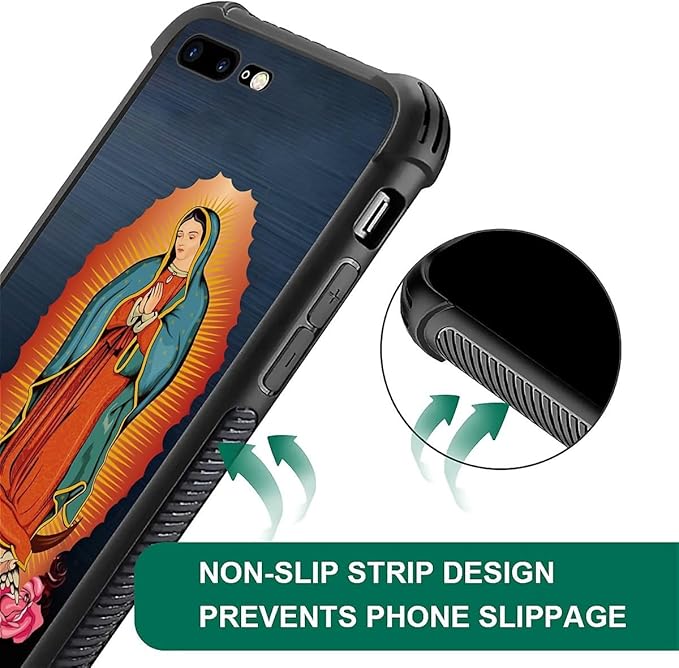 Case for iPhone 7 Plus/8 Plus, Soft Silicone Hard Acrylic for Shock Protection - Image 3