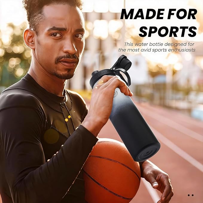 Sports Water Bottle 22oz, Insulated Water Bottle - Image 7