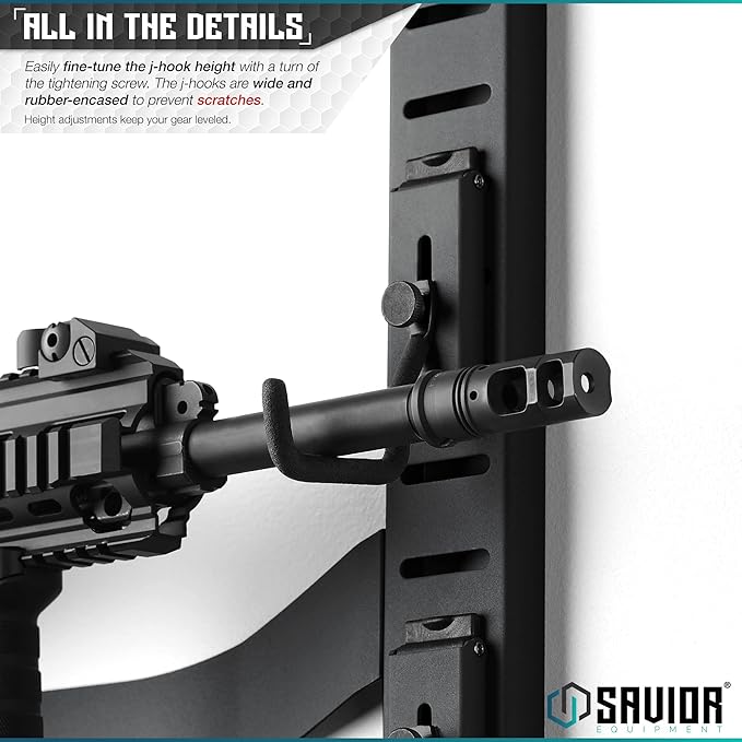 Savior Equipment Horizontal Steel Wall Mount Firearm Rifle Display Rack - Image 4