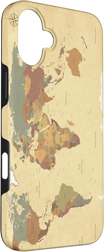Globe Map Smartphone Cell Cover Gift World Map Pattern Phone Case - Image 3