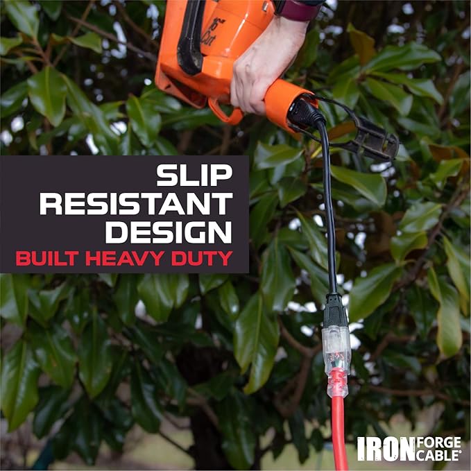 Iron Forge Cable 25 ft Lighted Outdoor Extension Cord - Image 4
