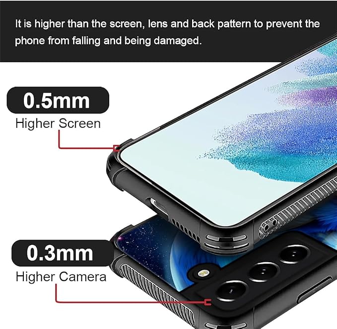 for Samsung Galaxy S22 Plus Case, Snowy Mountain Fox Lake Pattern Graphic - Image 3