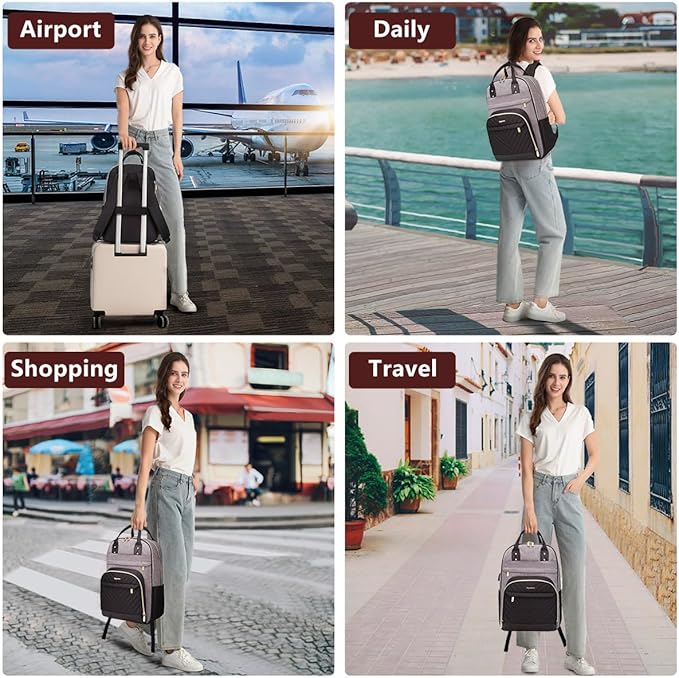 bagswan Laptop Backpack for Women/Men, Fits 15.6 Inch Laptop Bag, Fashion - Image 6