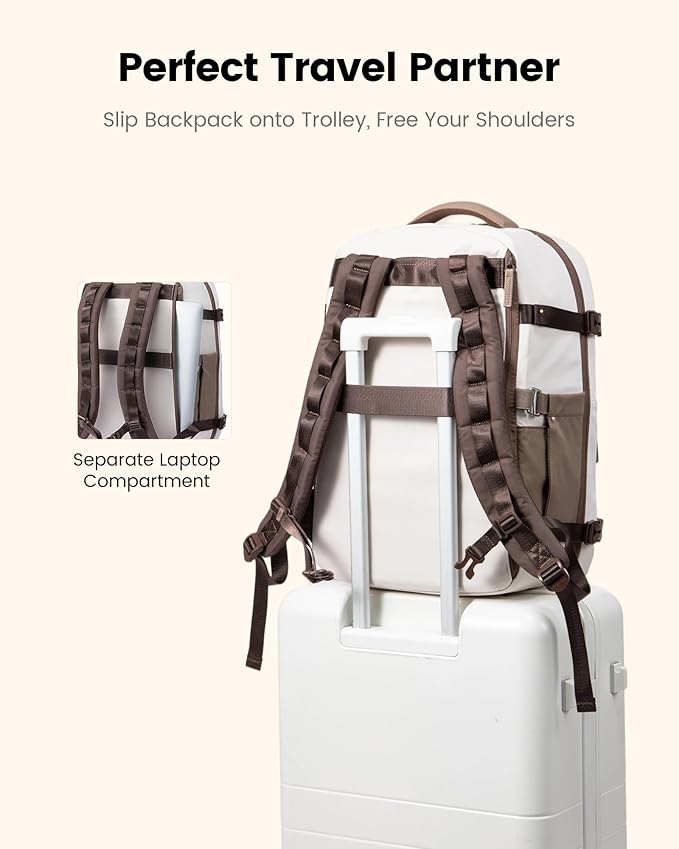 LOVEVOOK 50L Travel Backpack for Women, Airline Approved Carry On Luggage - Image 6
