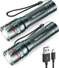 Rechargeable Flashlights High Lumens, G1000 Super Bright Flash Light 2 Pack by RECHOO
