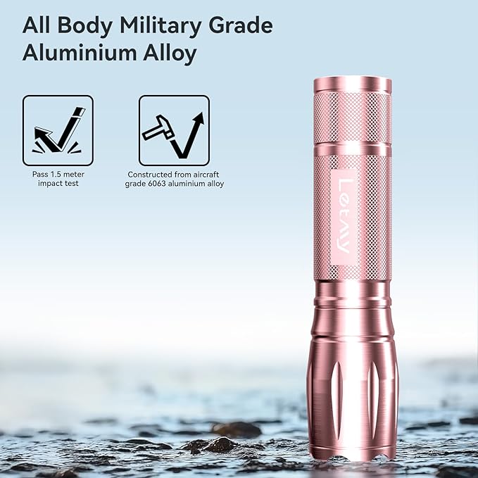 LETMY Tactical Flashlight S2000-2 Pack Bright Military Grade LED Flashlights - Image 6