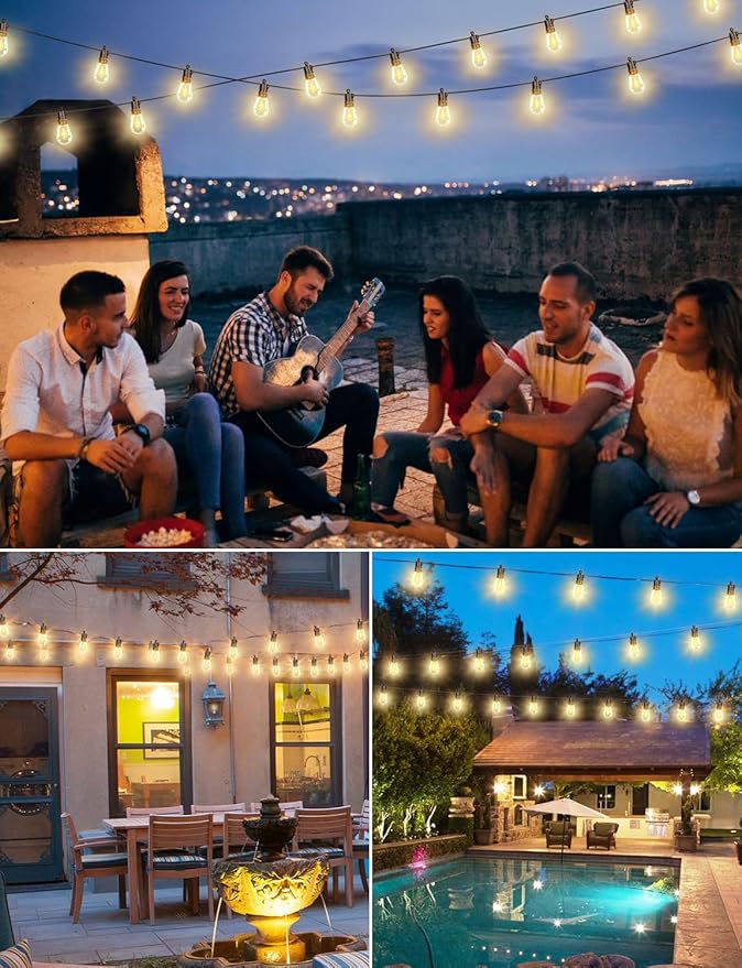 Brightever LED Outdoor String Lights, 60FT Patio Lights - Image 7