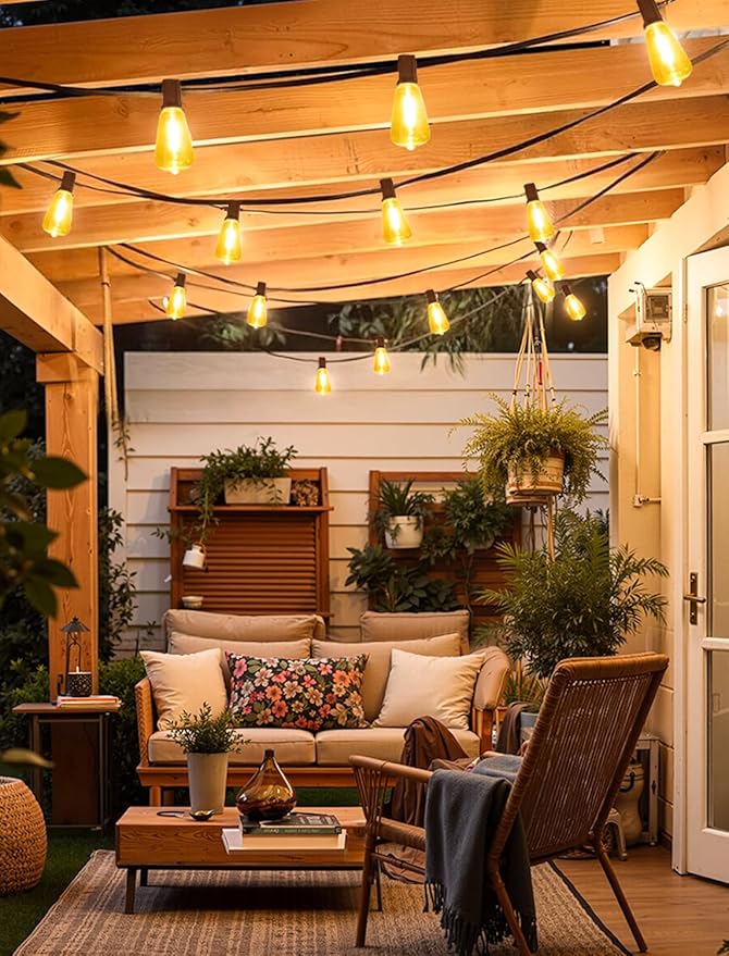 Larkvue 50FT Outdoor String Lights, Patio Lights - Image 4
