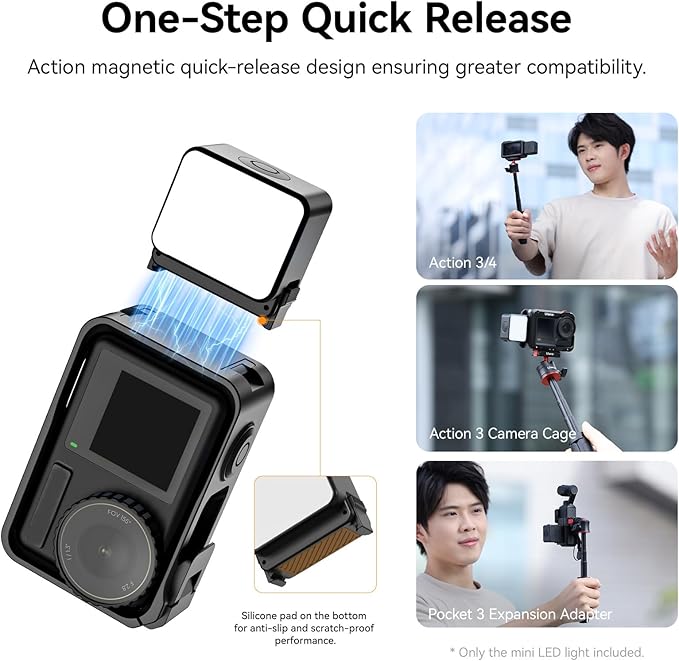 ULANZI LM18 2-Pack Vlogging Light Mini LED Action Camera Video Light Magnetic - Image 2