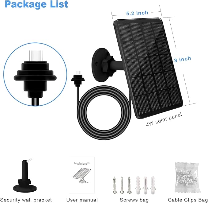 3 Pack Solar Panel for Blink Outdoor 4 Camera, 4W Solar Panels - Image 7