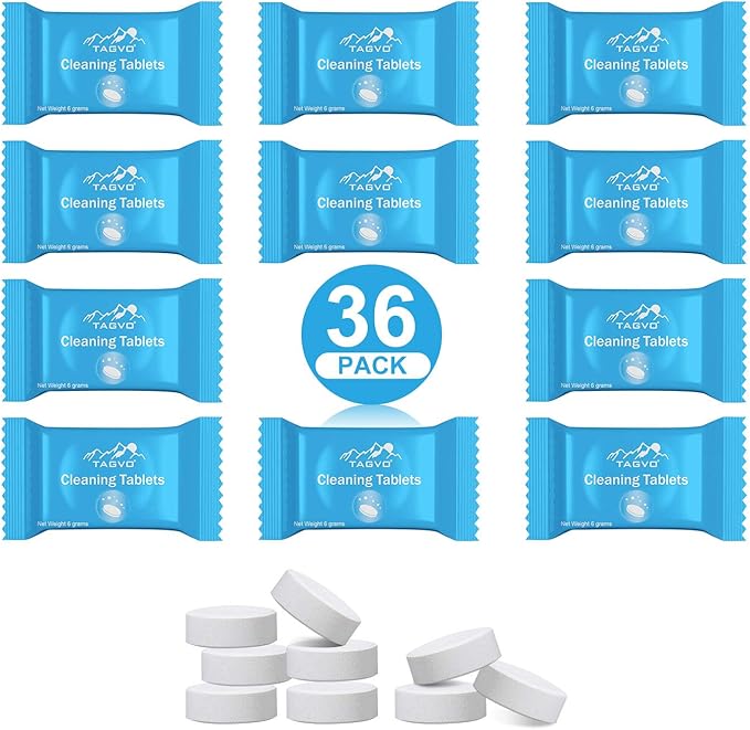 TAGVO 36 Pack Cleaning Tablets for Hydration Bladder by TAGVO