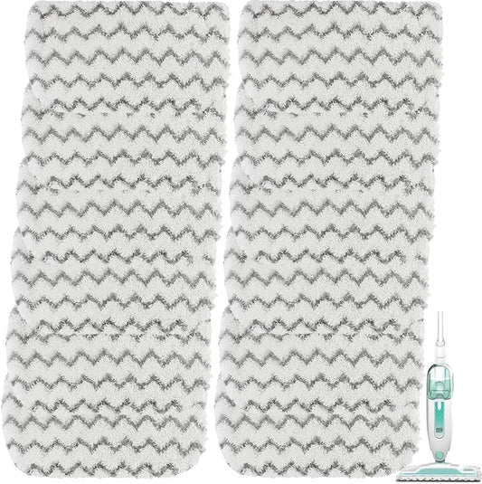 Sgizoku S1000 S2001 Steam Mop Replacement Pads for Shark Steam Mop S1000 S1000A S1000C S1000WM S10001C S1200 & S2001 SteamSpot Steam Mop - Dirt Grip, Washable & Reusable for All Floor Clean - 12Pack