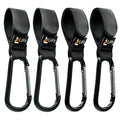 4 Pcs Baby Stroller Hooks for Hanging | Multipurpose Stroller Straps by LilFe